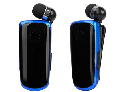 Wireless Bluetooth In-Ear Earphone With Vibrating Alert And Hands-Free Clip - Blue-1915197999340982279