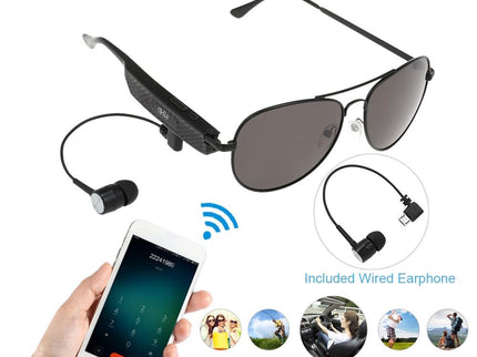 Wireless Bluetooth Sunglasses With Music Earphones And Mic-1915197402042732546