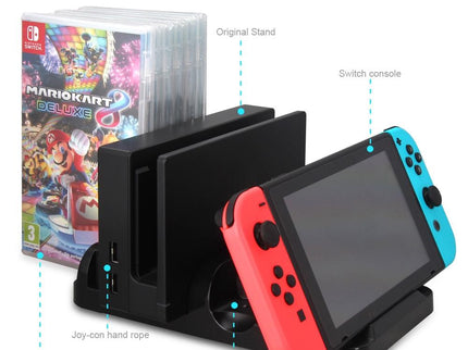 Nintendo Switch Charging Dock With Game Storage-1915197087545430019