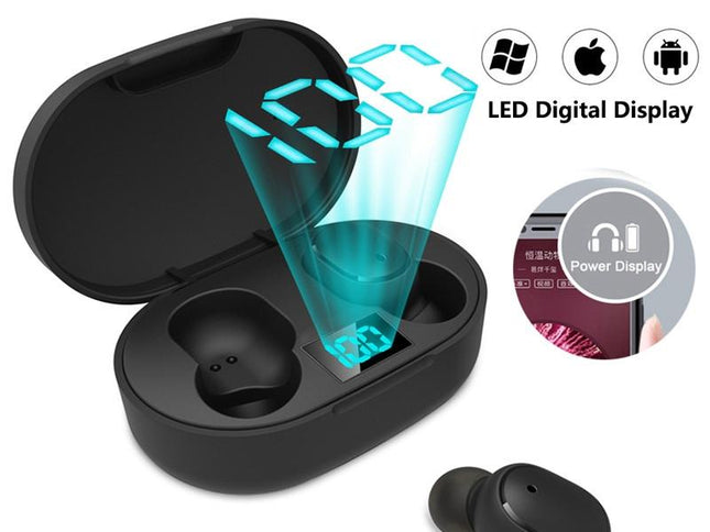Led Display Waterproof Tws Bluetooth Earbuds-1922443441422340097