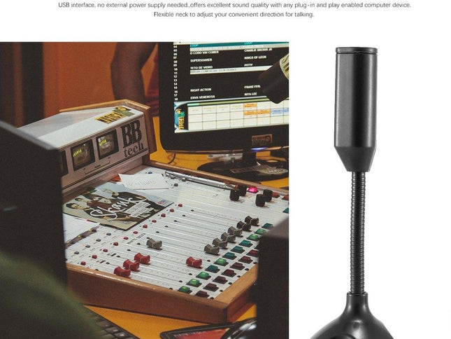 Mini Usb Microphone Stand For Pc Recording-1915196989574877186