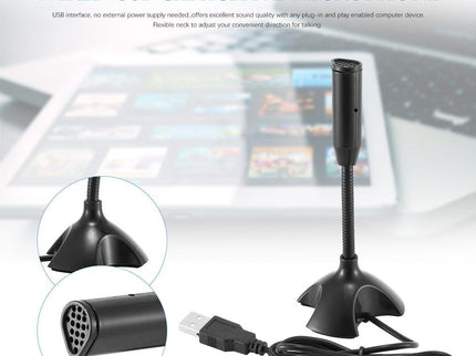 Mini Usb Microphone Stand For Pc Recording-1915196989574877187