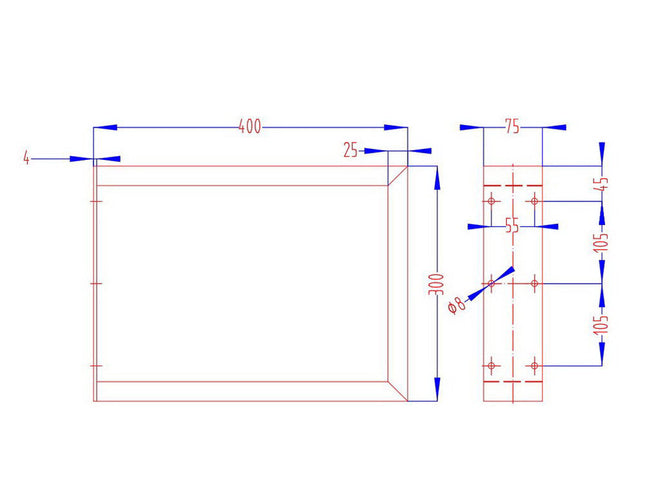Artiss Metal Table Legs DIY Rectangular 40X30CM Set of 2