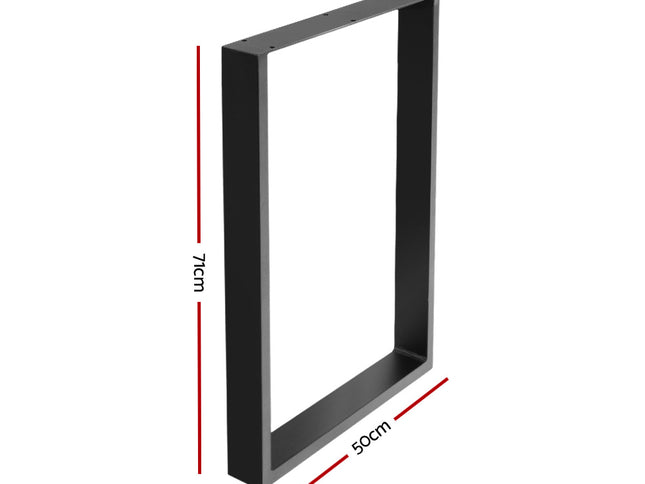 Artiss Metal Table Legs DIY Rectangular 71X50CM Set of 2