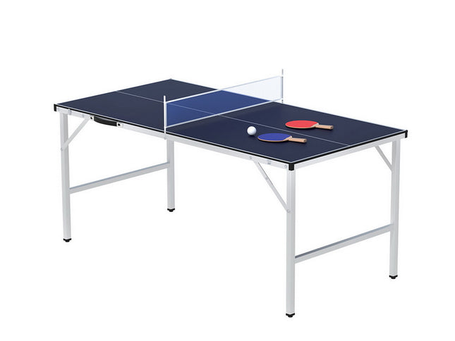 Everfit Table Tennis Ping Pong Table Portable Foldable Family Game Home Indoor