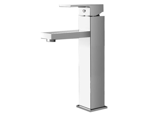 Cefito Bathroom Basin Mixer Tap Square Tall Faucet Vanity Laundry Chrome