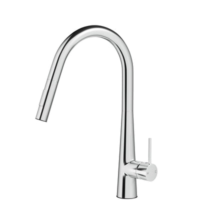 Cefito Kitchen Mixer Tap Pull Out Round 2 Mode Sink Basin Faucet Swivel WELS Chrome