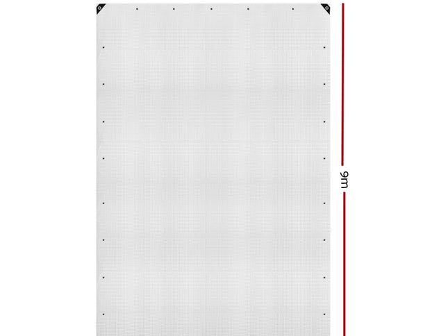 Instahut Tarp Tarpaulin 6x9m Canvas Heavy Duty Camping Cover Clear