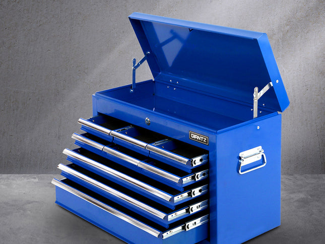 Giantz 9 Drawer Tool Box Cabinet Chest Toolbox Storage Garage Organiser Blue