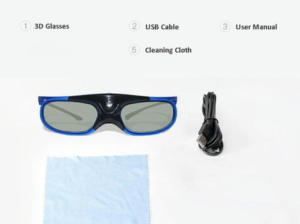3D Glasses For Dlp Projectors - Rechargeable-1915196856284090372