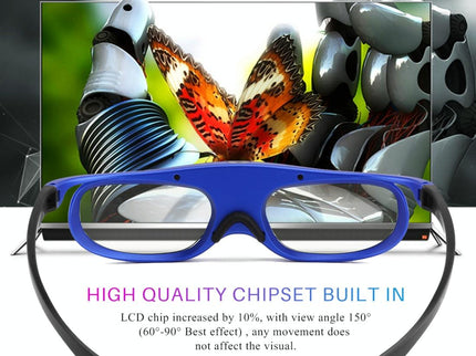 Home Theater 3D Glasses - Active Shutter For Projectors & Tvs-1915197751596027909
