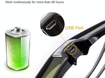 3D Active Glasses For Projectors - Universal-1922443461936680963