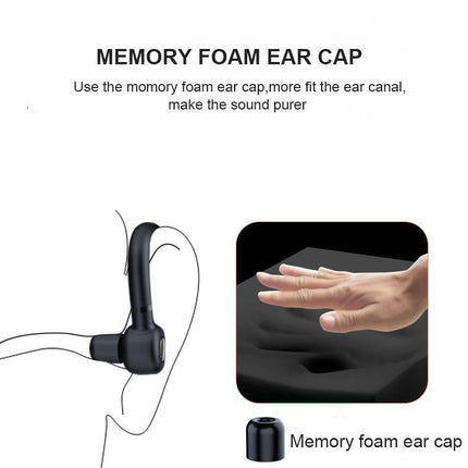 Wireless Bluetooth Earphones With Mic - 24Hrs Work Time - For Iphone / Android - Black / Gold-1915196688927166470