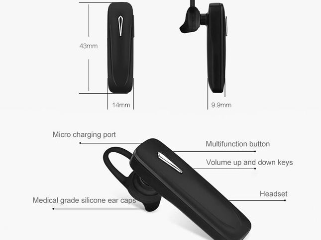 Wireless Bluetooth Earphone For Samsung - Hands Free V4.1 Black-1915196870204985345