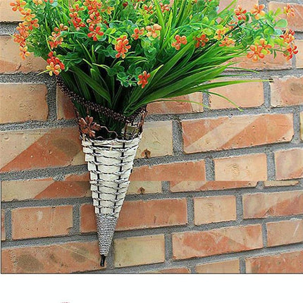 Rustic Hanging Rattan Vase For Farmhouse Decor-1915198045247639555