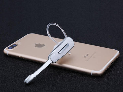 Handsfree Bluetooth Earphone With Mic For Iphone - Black / Silver-1915197144562798595
