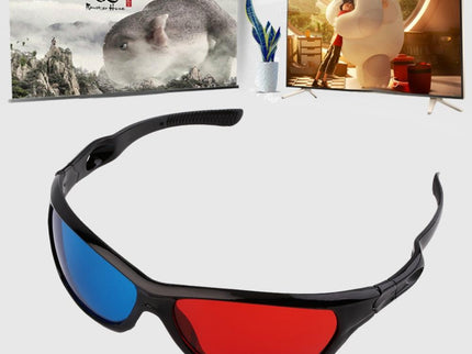 2-Pack 3D Glasses For Movies & Games - Plastic-1915197252616458246