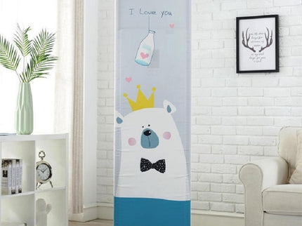 Love Bear Fabric Dust Cover - 180X55X35Cm Vertical Cabinet Type All-Inclusive Ac-1915197964402429959