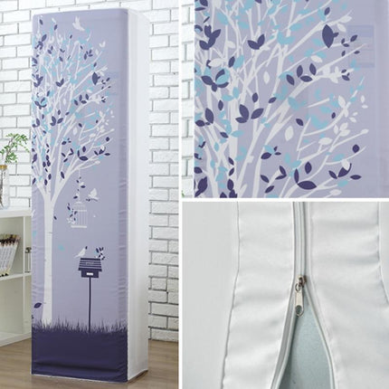 Vertical Cabinet Air Conditioning Dust Cover - All-Inclusive Fabric - Dark Grid Bear - 170X50X30Cm-1964932235597582342