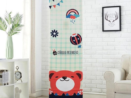 180X55X35Cm Dark Grid Bear All-Inclusive Fabric Dust Cover For Vertical Cabinet Ac-1915197026266648583