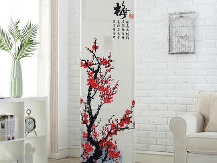 180X55X35Cm All-Inclusive Vertical Cabinet Air Conditioning Dust Cover - Red Plum Fabric-1915197864720601095