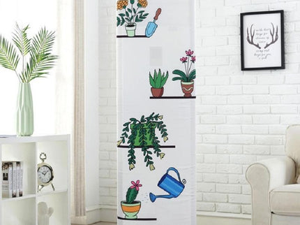 Green Plant Fabric Dust Cover For Vertical Cabinet Ac - 180X55X35Cm All-Inclusive-1915197284413476871