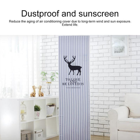 180X55X35Cm Fish Bone Fabric Dust Cover For Vertical Cabinet Air Conditioners-1915197728657379330