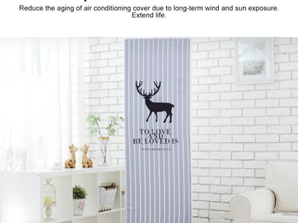 175X55X35Cm Lucky Cat Fabric Dust Cover For Vertical Cabinet Air Conditioners-1915197564169359362