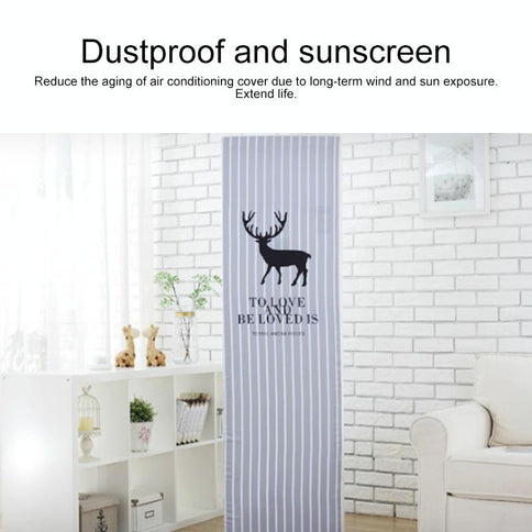 175X55X35Cm Lucky Cat Fabric Dust Cover For Vertical Cabinet Air Conditioners-1915197564169359362