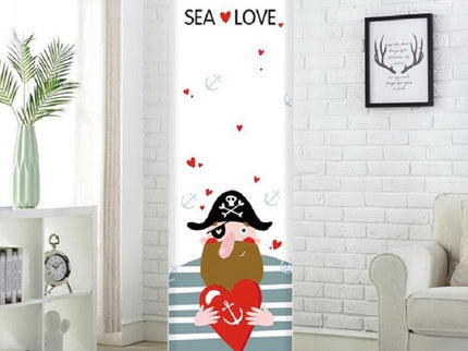 Complete Vertical Cabinet Air Conditioner Cover - Pirate Design 175X55X35Cm-1915197221666689031