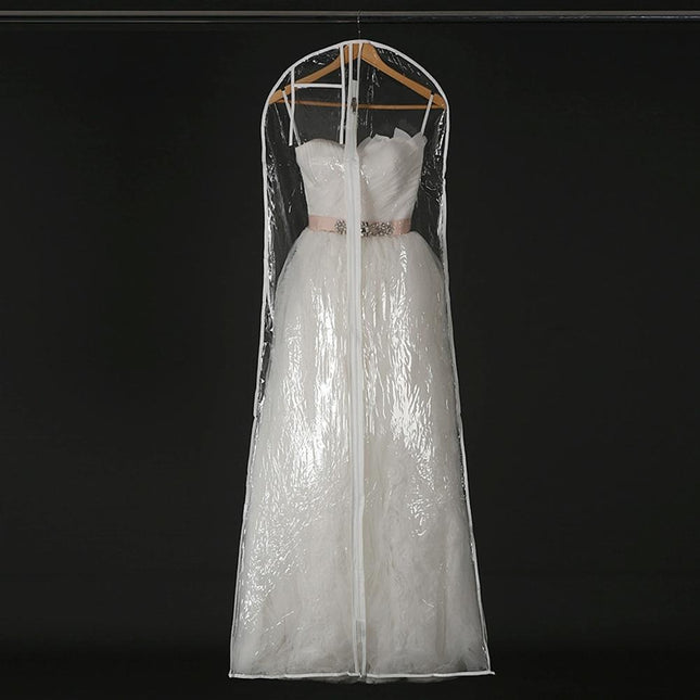 Wedding Dress Storage Bag - Transparent Coat Protective Dust Cover-1915197384246300673