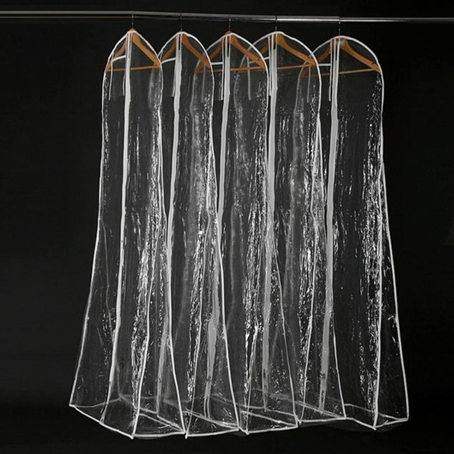 Wedding Dress Storage Bag - Transparent Coat Protective Dust Cover-1915197384246300674