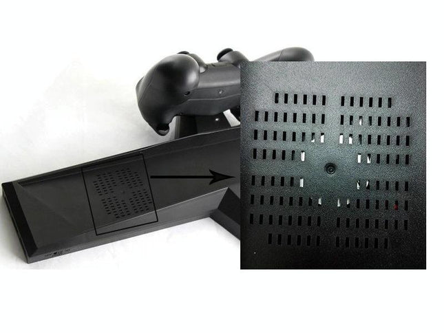 Ps4 Dual Handle Charging Base With Console Radiator - Black-1915197140938919938