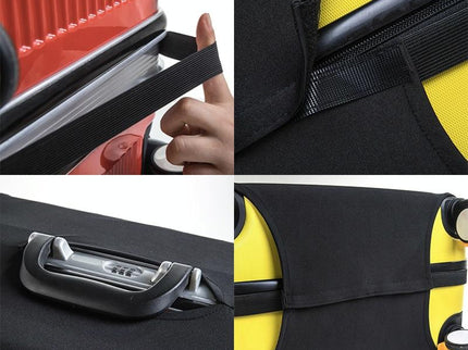 Yellow Elastic Luggage Dust Cover - Size L-1915196537718312964