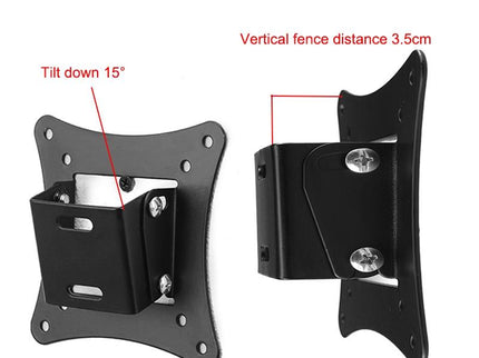 Universal Tv Monitor Stand - 5 Pcs Vertical Display Hanger - Simple & Compact - Black-1915196939503276034