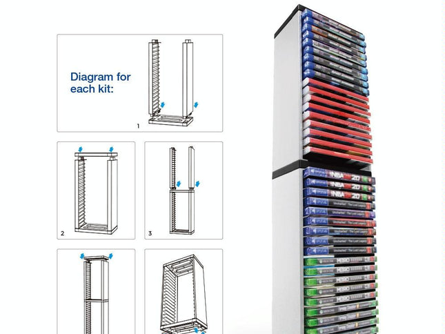 36-Cd Double-Layer Rack For Ps5 Console Games-1915197538160480257