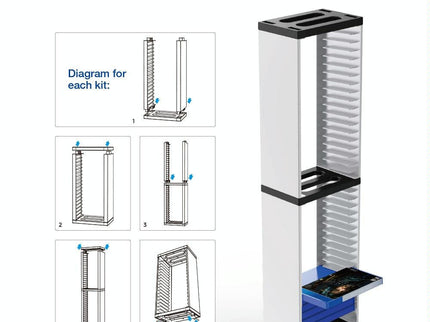 36-Cd Double-Layer Rack For Ps5 Console Games-1915197538160480258