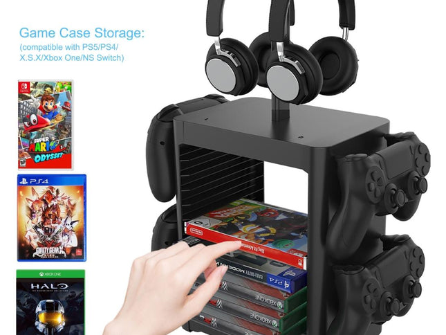 Ps5 / Xsx Game Disc & Headphone Storage Rack-1915197480337805314