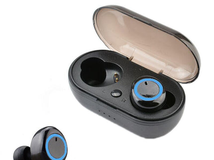 Wireless Tws Bluetooth Headphones With Touch Control - Black / Blue-1915196515467530245