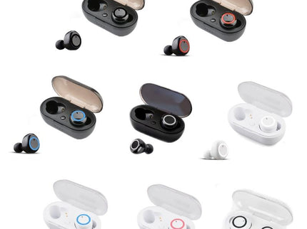 Wireless Tws Bluetooth Headphones With Touch Control - Black / Blue-1915196515467530241
