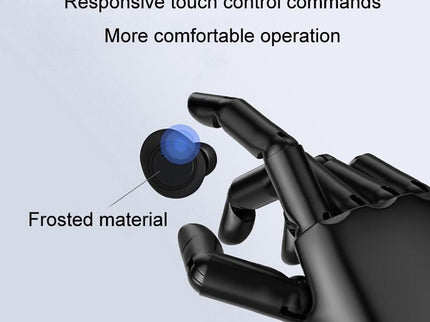 Wireless Tws Bluetooth Headphones With Touch Control - Black / Blue-1915196515467530244