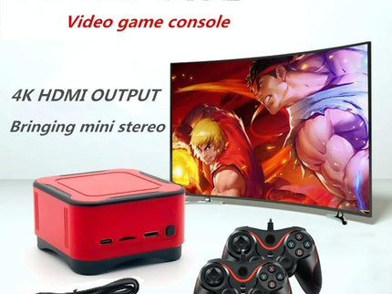 Mini Cube Arcade Console With 64G Tf Card & Controllers - Hd Tv Support-1915197617181167617