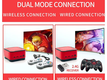 Mini Cube Arcade Console With 2.4G Controllers - 64G Tf Card Support-1915197261776818184