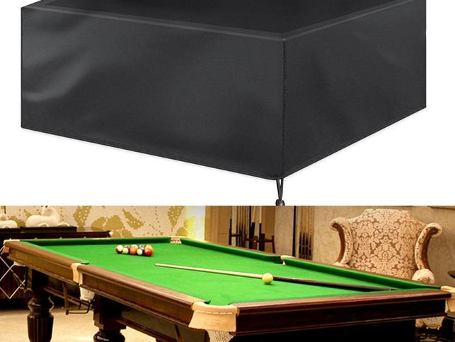 Water-Repellent Billiard Table Cover - 287X155X82Cm - Black-1915196650926772225