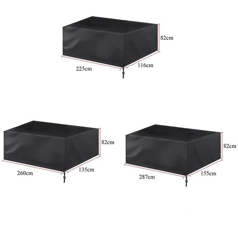 Water-Repellent Billiard Table Cover - 287X155X82Cm - Black-1915196650926772226