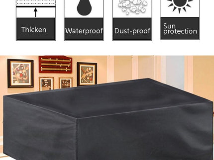 Water-Repellent Billiard Table Cover - 287X155X82Cm - Black-1915196650926772228