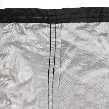 Waterproof Outdoor Bench Cover - Fits 2 Seats - 134X66X89Cm - Black / Silver-1915196954430803971