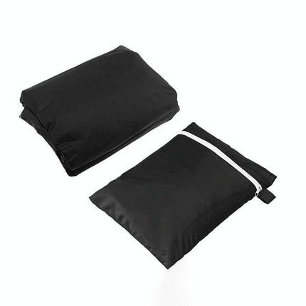 Waterproof Outdoor Bench Cover - Fits 2 Seats - 134X66X89Cm - Black / Silver-1915196954430803973