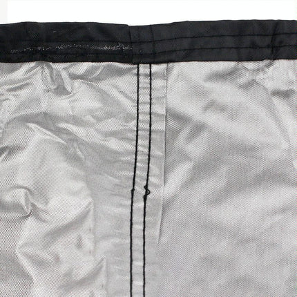 Waterproof Outdoor Bench Cover - Fits 4 Seats - 190X66X89Cm - Black / Silver-1915196652180869123