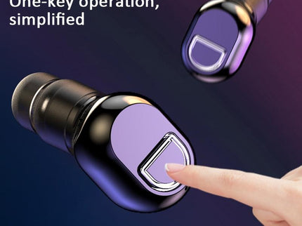 Mini Bluetooth Earphone With Hd Call - Black-1915197628040220676